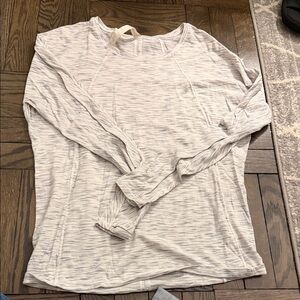 Lululemon Athletica Cream Long Sleeve Top